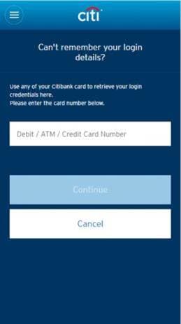 Use your Card to Retrieve Login Credentials