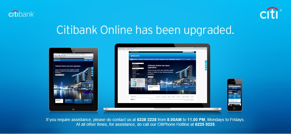 Citibank Online has been upgraded.